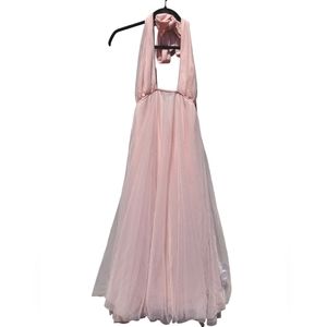 NWT Hello Molly Midi Pink Dress Size S HAS FLAW